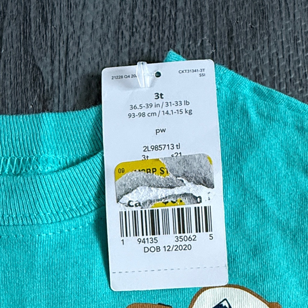 Carter's Blue Dinosaur Short Sleeve Tee - Picture 2 of 5